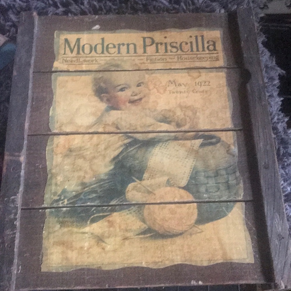 1922 picture on old wood